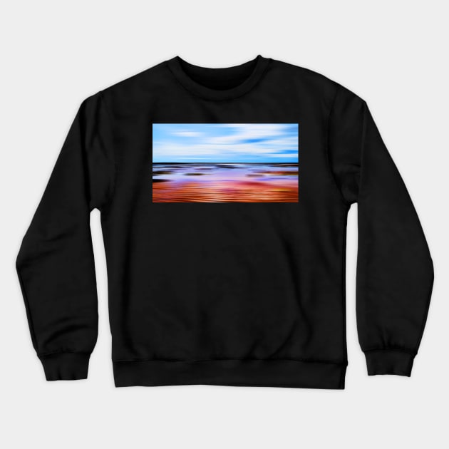 Tide and Sand Abstract 1 Crewneck Sweatshirt by dhphotography